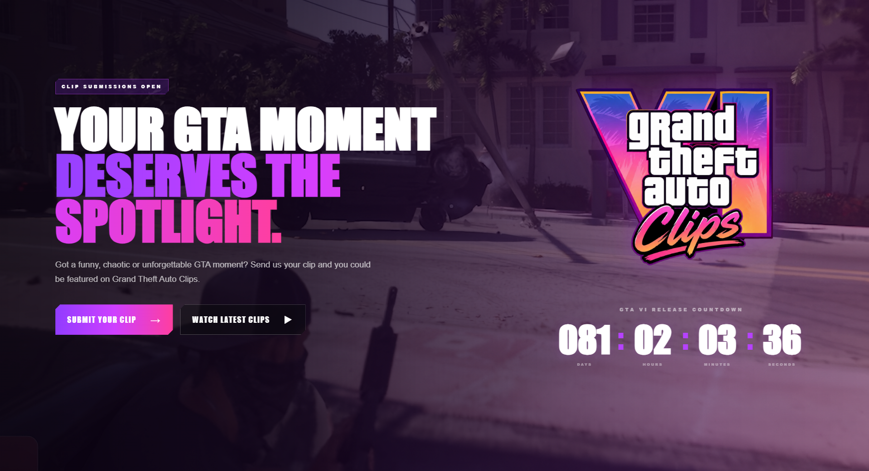 Grand Theft Auto Clips website